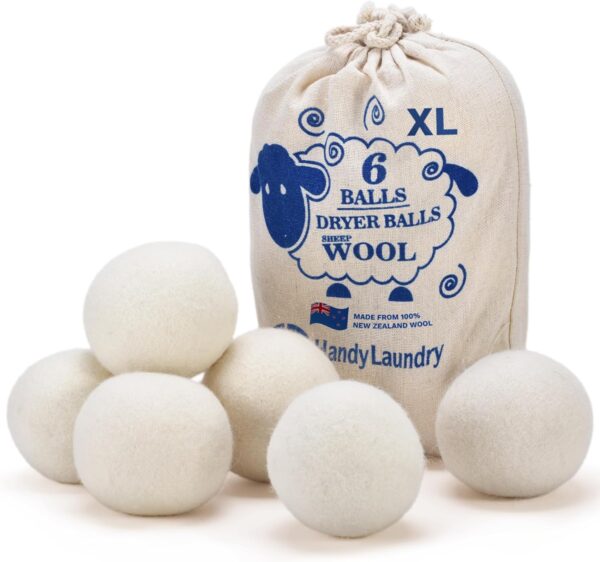 Handy Laundry Wool Dryer Balls - Natural Fabric Softener
