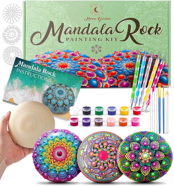 Mandala Rock Painting Kit - Mandala Dotting Tools Kit